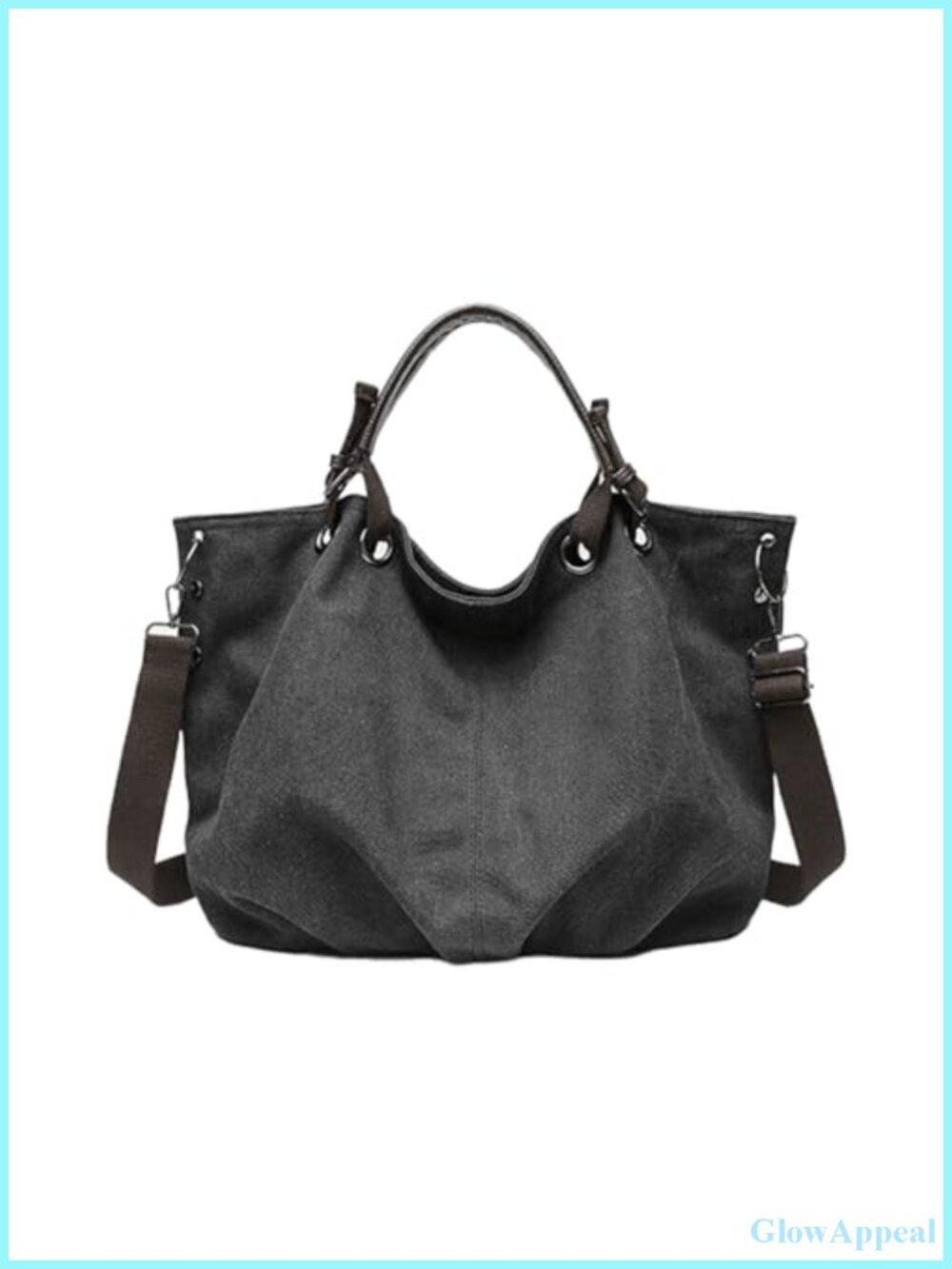 Heavy-Duty Water-Resistant Tool Canvas Tote Bag Convertible Messenger Bag